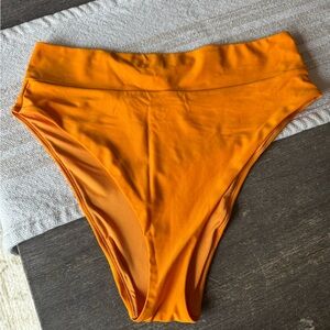 Aerie Orange High-Waisted Bikini